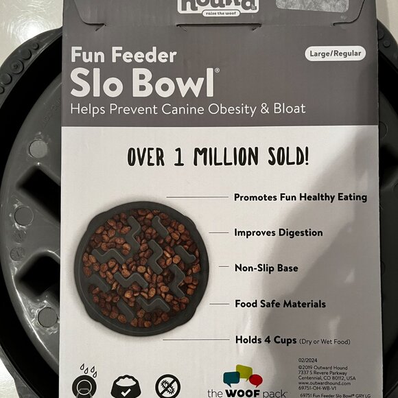 Fun Feeder Slo Bowl - Prevents Canine Obesity & Bloat (large/new) (dog bowl) - Picture 6 of 12